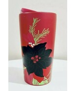  STARBUCKS Christmas 2021 Poinsettia Pearl Ceramic Tumbler 12 OZ NWT  - $347.10 MXN