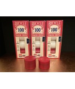 Vintage Bicycle Poker Chips Plastic Stacking White, Red, Blue. Lot of 3 ... - $28.22