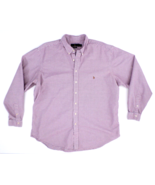 Ralph Lauren Men&#39;s Casual Long Sleeve Shirt 3XLT Tall Red Blue Tattersall - $658.61 MXN