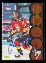 Vintage 1995 Classic 5 Sport Autograph Hockey Card Jason Doig Winnipeg Jets A - £9.91 GBP
