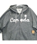 Canadiana Mens Plus Fleece Hoodie Sweater Jacket Gray 4XL NEW - £15.86 GBP