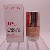 Clarins Everlasting Youth Fluid Illuminating Firming Foundation Makeup 1... - £16.27 GBP