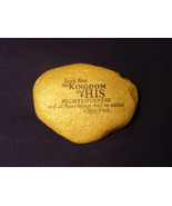 Stones of Faith Christian Scripture River Rock Bible Matthew 6:33 Seek F... - £17.20 GBP