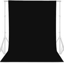 GFCC 8FTX10FT Black Backdrop Background for Photography Photo Booth Back... - £30.44 GBP