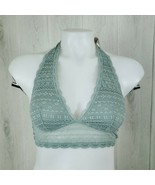 Victorias Secret Halter Bralette Size S Solid Lace V Neck Sexy - $9.89