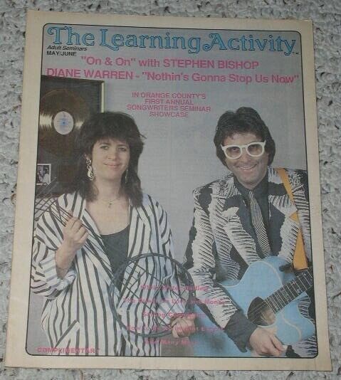Stephen Bishop Diane Warren Learning Activity Magazine Vintage 1987 Loca... - $24.99