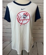 New York Yankees Nike Dri-Fit Shirt Medium T-Shirt Hipster NY T-Shirt Ru... - $28.08