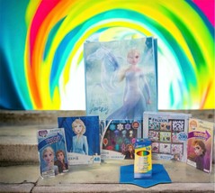 Disney Frozen 48 PC Puzzle Coloring Books Pencils Erasers 200+ Stickers Tote Bag - £17.30 GBP
