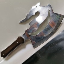 Heavy Deer Prison Art Meat Cleaver Butcher Knife Axe Handmade Rarest Col... - $2,618.75 MXN