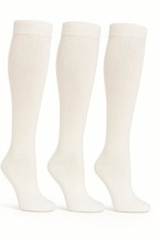 AWS/American Made White Diabetic Knee High Socks for Men with Full 3 Pai... - $24.33 CAD