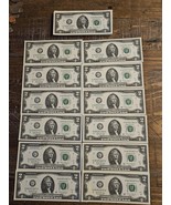 Fancy Serial Numbers $2 Federal Reserve notes  ScatteredLadders 0-7, 1-8... - $11.93 CAD