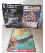 Lot of 3 Guitar Books: Stevie Ray Vaughan; Art Traum; Mel Bay&#39;s Chords;R... - £15.72 GBP