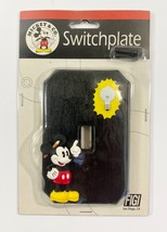 Figi #SP-DIS-101 Mickey &amp; Co. Switchplate 5&quot; X 3.5&quot; Black Color (Brand New) - £9.30 GBP