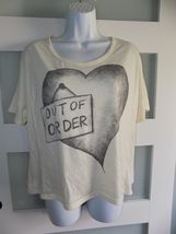 Cleo Out of Order Broken Heart Graphic Shirt Size M Women's - $9.00