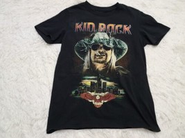 Kid Rock American Bad Ass USA Tour 2021 Detroit Michigan 2-Sided Black S T-Shirt - £6.28 GBP