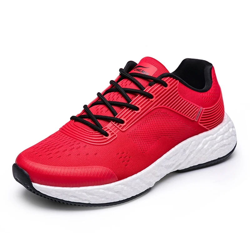 Onemix Red Running Shoes for Men Women  Cushion Wal  Shoes Couples Trail Outdoor - £181.20 GBP