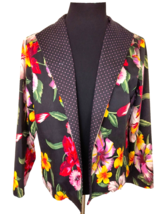 Draper&#39;s &amp; Damon&#39;s Jacket Women&#39;s Size 18 Beaded Tropical Garden Floral Spring - £19.38 GBP