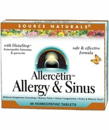 Source Naturals Allercetin, Allergy and Sinus, 48 Homeopathic Tablets - $273.04 MXN
