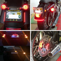 Flexible 48 LED SMD Strip Motorcycle Car Tail Turn Signal Brake Stop Lamp 12V - £8.62 GBP