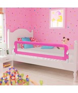 Toddler Safety Bed Rail 2 pcs Pink 150x42 cm - £40.05 GBP