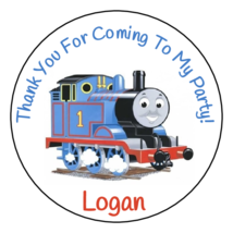 12 Personalized Thomas the Train Birthday Party Stickers, favors, labels ,2.5&quot; - £9.63 GBP