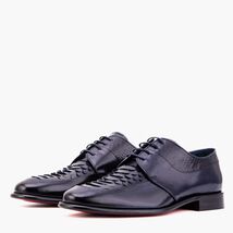 The Arven Navy Snake Leather Men Shoe image 2