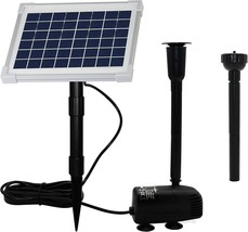 Solar Fountain Water Pump Kit, 124 Gph Brushless Submersible Powered Pump With - £40.24 GBP