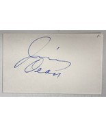Jimmy Dean (d. 2010) Signed Autographed Vintage 3x5 Index Card - $284.31 MXN