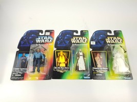 Star Wars The Power of the Force Lando Ben Obi Wan Leia 3 Figure Bundle ... - $24.99