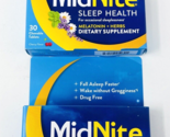 FRESH 2 Boxes MidNite Sleep Health Melatonin Chewable Tablets Cherry 30 ... - $23.99