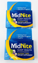 FRESH 2 Boxes MidNite Sleep Health Melatonin Chewable Tablets Cherry 30 ... - £18.76 GBP