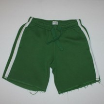 Gymboree Soccer Camp Boy&#39;s Green Athletic Fleece Short with White Stripe size 4T - £7.18 GBP