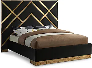 Vector Collection Modern | Contemporary Upholstered Bed With Custom Base... - $2,300.99