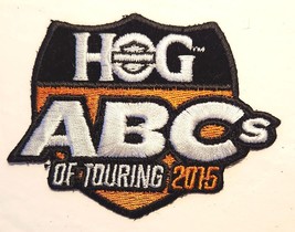 HARLEY DAVIDSON HOG PATCH ABC&#39;s OF TOURING 2015 JACKET VEST CAP - $9.99