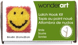 Wonderart Smile Latch Hook Kit, 8&quot; X 8&quot; - £21.39 GBP