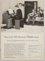 1960 Print Ad New Hammond Extravoice Organs Family Enjoys Music Chicago,IL - $10.21