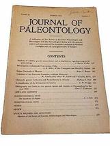 March 1952 JOURNAL OF PALEONTOLOGY volume 26 no 2 illustrated [Hardcover... - $48.51