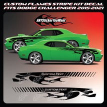 ANYStickerYouWant - Custom Flames Stripe Kit Vinyl Decal Fits on and Com... - $109.99