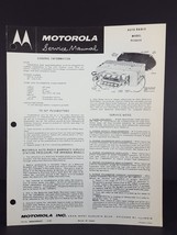 Motorola 1961 Pontiac Auto Radio Service Manual Model PCA61X - £5.42 GBP