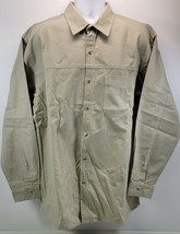 QQ) Vintage Marlboro Gear &#39;99 Men&#39;s Button Down Long Sleeve Gray Cotton ... - $19.79