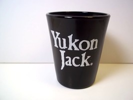 Yukon Jack ceramic shot glass white on black - £4.96 GBP