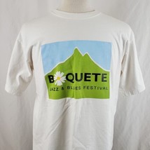 Boquete Jazz &amp; Blues Festival T-Shirt Adult Large White Cotton Music Pan... - £14.95 GBP