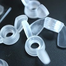 Pack of 20 Transparent Clear Plastic Acrylic M5 Butterfly, Wing Nuts-Acr... - £14.78 GBP