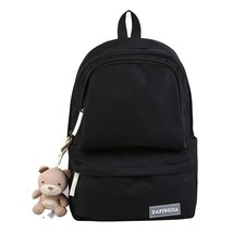 New Candy Color Double Zipper Women Backpack High Quality Waterproof Nylon Schoo - £52.32 GBP