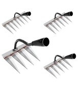 Iron Rake For Gardening Weeding Heavy Duty Garden Tool Carbon Steel Hand... - $22.35+