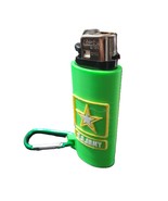 US Army Lighter Case Sleeve Keychain Clip Fits Plain BIC Full Sized Ligh... - $27.26 CAD