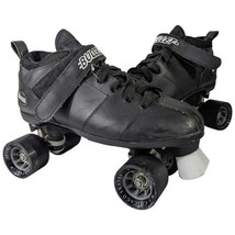 Mens Black Roller Skates Size 9 Chicago Bullet Speed Lace-Up with Strap - $49.50