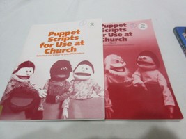 2 Book Lot Puppet Scripts For Use At Church Both Volumes1 &amp; 2 Everett Robertson - $17.99