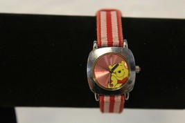 Disney Winnie the Pooh Watch SII Marketing MU1182 Red White Band Untested - £11.96 GBP