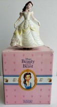 New in Box Disney Belle Beauty and the Beast Music Box Musical Figurine Schmid  - £102.69 GBP